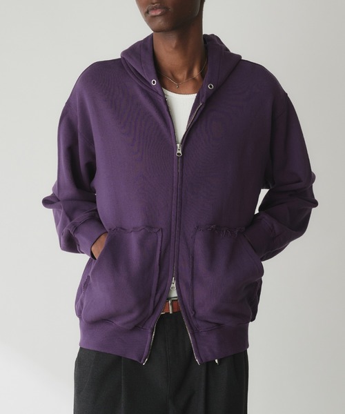 セール】Double-Zip Colorway Hoodie / ダブルジップ裏毛カラー