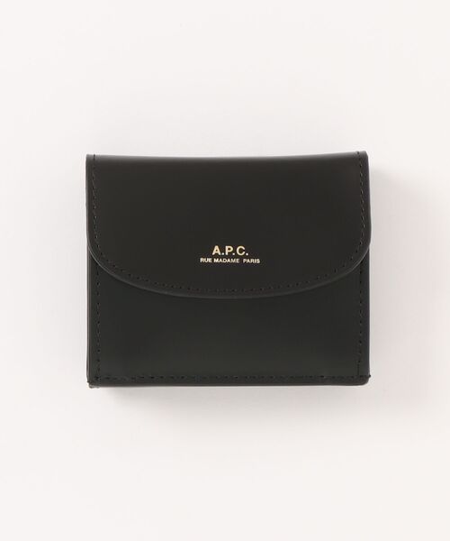 A.P.C.(アーペーセー)の「TRIFOLD GENEVE/財布(財布・レディース・ブラック・ONESIZE)」の1枚目の写真