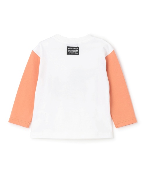 kladskap(クレードスコープ)の「スニーカーオオカミ長袖Tシャツ(Tシャツ/カットソー・キッズ・オフホワイト/サックスブルー・120cm/110cm/100cm/90cm/80cm/130cm)」の6枚目の写真