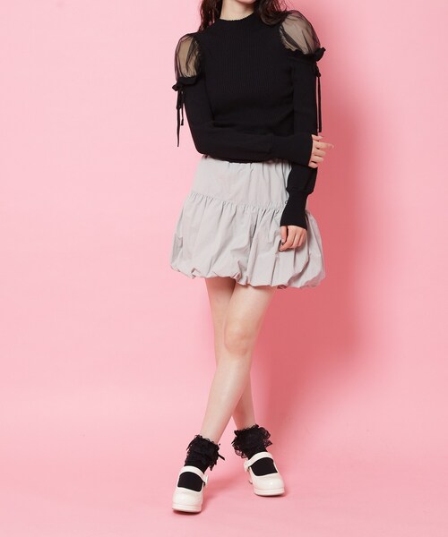 cs T&P(シーエスティーアンドピー)の「バレエコアストラップ付リボン付きパンプス(パンプス・レディース・アイボリー系1/グレー系1/ブラック系1・S/M/L/LL)」の12枚目の写真