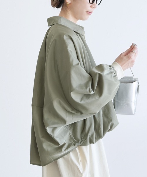 reca（レカ）の「パフスリーブドルマンジャケット（その他アウター・レディース・アイボリー/ブラック/カーキ・M）」の11枚目の写真