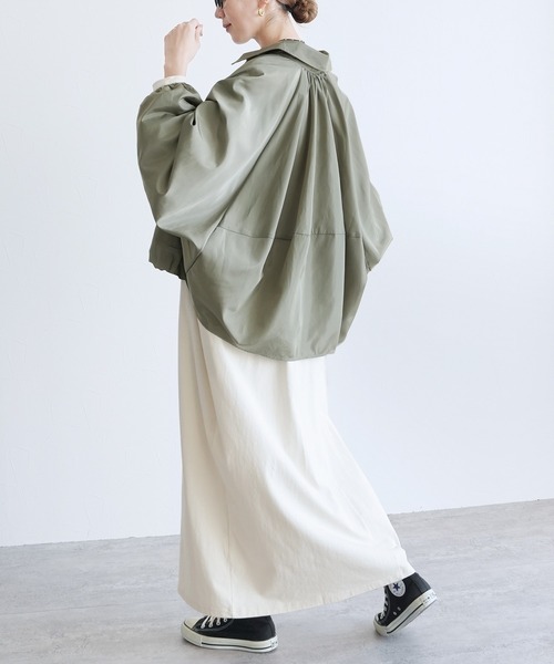 reca（レカ）の「パフスリーブドルマンジャケット（その他アウター・レディース・アイボリー/ブラック/カーキ・M）」の13枚目の写真