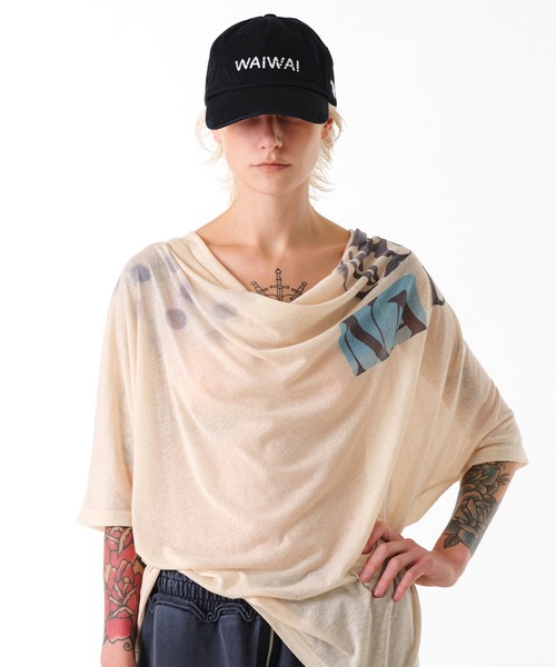 OPEN Yy(オープンワイワイ)の「【OPEN YY】WAIWAI TRUCKER CAP(キャップ・レディース・パープル/カーキ/ブラック・FREE)」の13枚目の写真