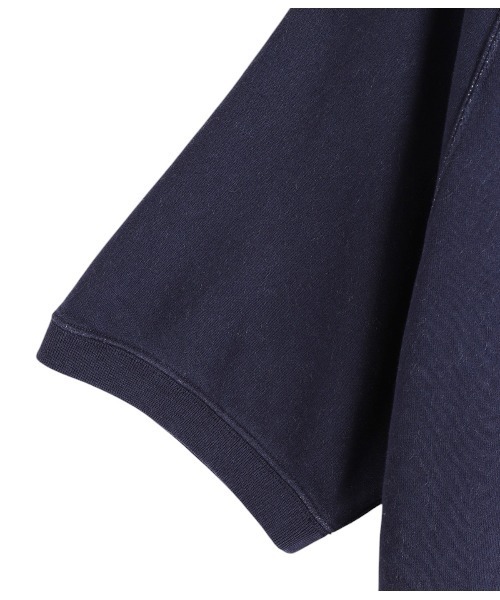 REMI RELIEF NAVY LABEL（レミレリーフネイビーレーベル）の「REMI RELIEF NAVY LABEL / レミレリーフ ネイビーレーベル：綿アクリルSSクルー：RN28369153AK[STD]（Tシャツ/カットソー・メンズ・ヘザーグレー/ネイビー/オフホワイト・M/L/S）」の4枚目の写真