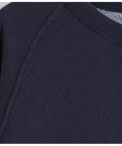 REMI RELIEF NAVY LABEL（レミレリーフネイビーレーベル）の「REMI RELIEF NAVY LABEL / レミレリーフ ネイビーレーベル：綿アクリルSSクルー：RN28369153AK[STD]（Tシャツ/カットソー・メンズ・ヘザーグレー/ネイビー/オフホワイト・M/L/S）」の7枚目の写真