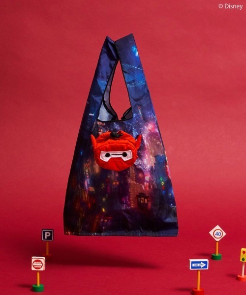 Disney（ディズニー）の「【BAYMAX】ポケッタブルBAG（エコバッグ/サブバッグ・レディース・ホワイト/レッド・FREE）」の2枚目の写真