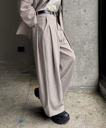 PAGEBOY（ページボーイ）の「【紫外線カット 接触冷感 イージーケア セットアップ対応】バスケット2タックワイドパンツ（スラックス）」