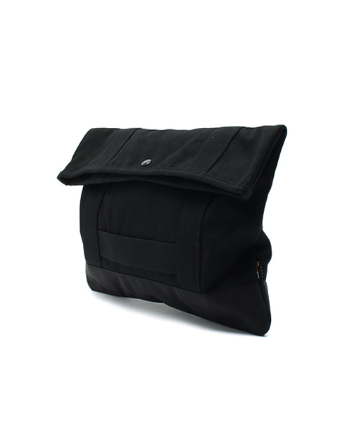 GLOBAL WORK(グローバルワーク)の「ナイロンコットンコンビクラッチバッグ/711077(クラッチバッグ・メンズ・カーキ/ライトブルー/ブラック・FREE)」の4枚目の写真