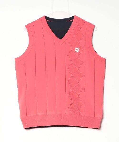 アラン柄リバーシブルベスト（ニット/セーター）｜PEARLY GATES