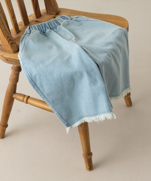 riziere（リジェール）の「フリンジエッジデニムパンツ（デニムパンツ・キッズ・ライトブルー・150/140/130/120/110/100/90）」の10枚目の写真