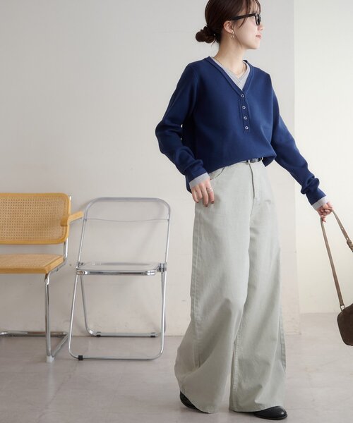 DISCOAT(ディスコート)の「カラーセミフレアパンツ(デニムパンツ・レディース・ライトグレー/ピンク・LARGE/MEDIUM/SMALL)」の17枚目の写真