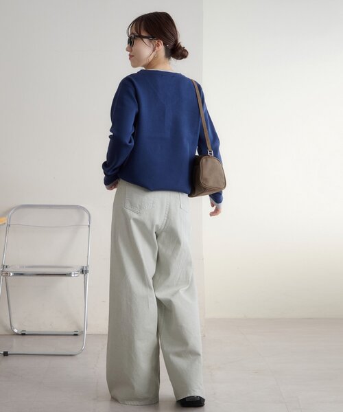 DISCOAT(ディスコート)の「カラーセミフレアパンツ(デニムパンツ・レディース・ライトグレー/ピンク・LARGE/MEDIUM/SMALL)」の18枚目の写真