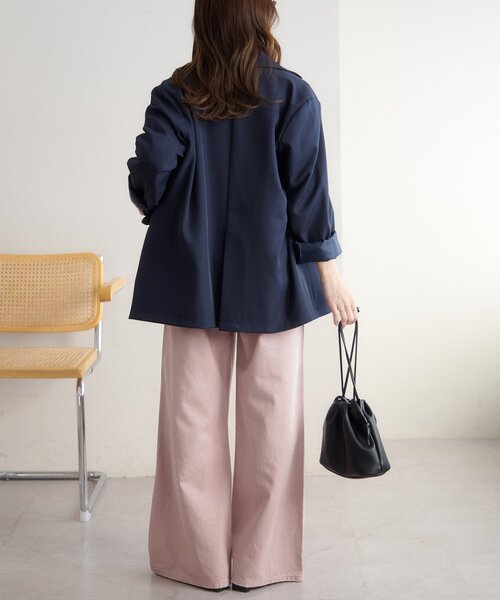DISCOAT(ディスコート)の「カラーセミフレアパンツ(デニムパンツ・レディース・ライトグレー/ピンク・LARGE/MEDIUM/SMALL)」の21枚目の写真