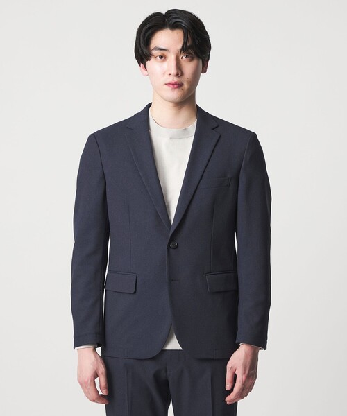 A DAY IN THE LIFE UNITED ARROWS(アデイインザライフユナイテッドアローズ)の「バーズアイ 2ボタン ジャケット-セットアップ対応・マシンウォッシャブル-<A DAY IN THE LIFE>(テーラードジャケット・メンズ・モカ/ネイビー/ダークグレー・XL/S/M/L)」の14枚目の写真