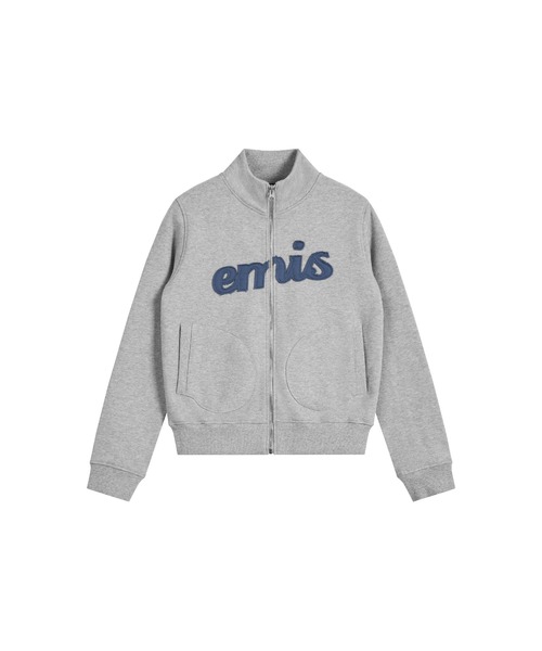 EMIS(イミス)の「(W) LETTERING LOGO SWEAT ZIP-UP(スウェット・レディース・ミックスグレー/ネイビー・MEDIUM/SMALL)」の7枚目の写真