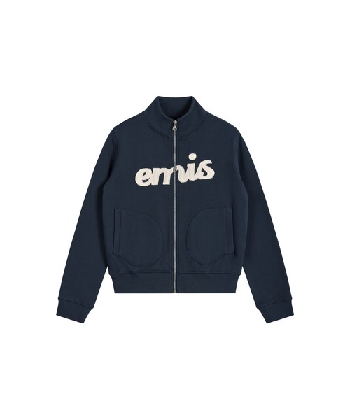 EMIS(イミス)の「(W) LETTERING LOGO SWEAT ZIP-UP(スウェット・レディース・ミックスグレー/ネイビー・MEDIUM/SMALL)」の3枚目の写真