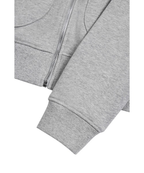EMIS(イミス)の「(W) LETTERING LOGO SWEAT ZIP-UP(スウェット・レディース・ミックスグレー/ネイビー・MEDIUM/SMALL)」の10枚目の写真