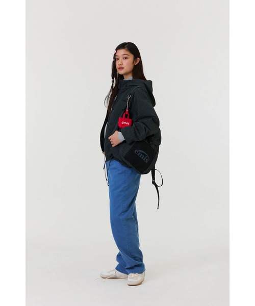 EMIS(イミス)の「(W) LETTERING LOGO SWEAT ZIP-UP(スウェット・レディース・ミックスグレー/ネイビー・MEDIUM/SMALL)」の21枚目の写真