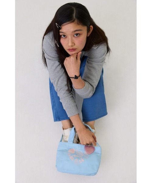 EMIS(イミス)の「(W) LETTERING LOGO SWEAT ZIP-UP(スウェット・レディース・ミックスグレー/ネイビー・MEDIUM/SMALL)」の11枚目の写真