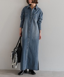 Bonjour Sagan（ボンジュールサガン）の「デニムロングワンピース（ワンピース）」