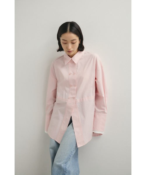 STYLEMIXER（スタイルミキサー）の「カッティングレイヤードカフスシャツ（シャツ/ブラウス・レディース・ホワイト系その他/ピンク/ブルー系その他・FREE）」の22枚目の写真