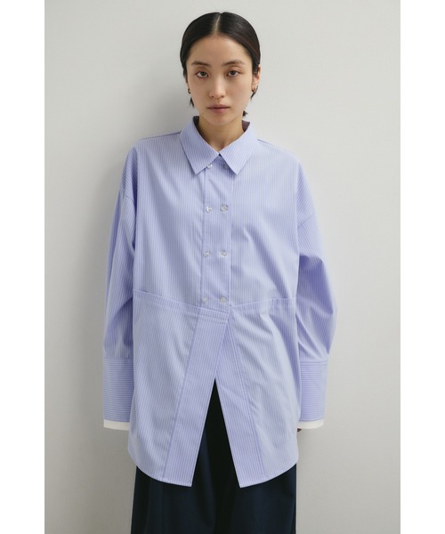 STYLEMIXER（スタイルミキサー）の「カッティングレイヤードカフスシャツ（シャツ/ブラウス・レディース・ホワイト系その他/ピンク/ブルー系その他・FREE）」の12枚目の写真