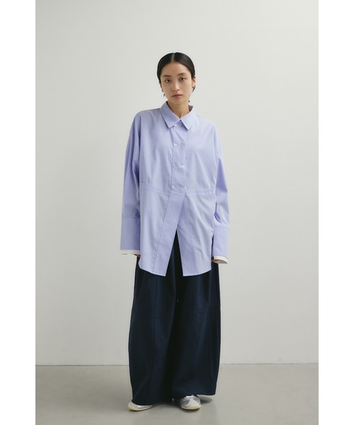 STYLEMIXER（スタイルミキサー）の「カッティングレイヤードカフスシャツ（シャツ/ブラウス・レディース・ホワイト系その他/ピンク/ブルー系その他・FREE）」の11枚目の写真