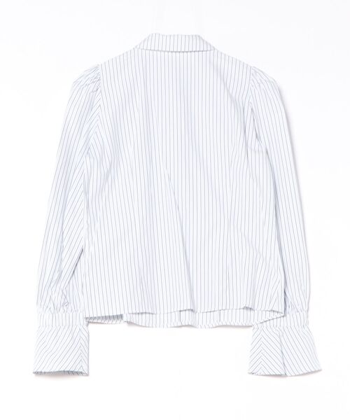 SWINGLE（スウィングル）の「フレア袖ボウタイリボンブラウス（シャツ/ブラウス・レディース・ピンク/ブルー系その他4/オフホワイト・FREE）」の4枚目の写真