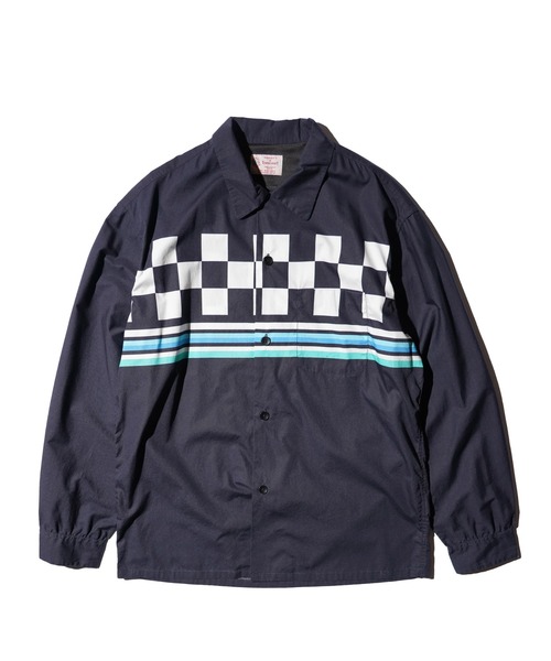 TOWNCRAFT(タウンクラフト)の「TOWNCRAFT タウンクラフト / PRINTED ROOP COLLAR SHIRT(シャツ/ブラウス・メンズ・ナチュラル/その他1/ブラック・MEDIUM/LARGE/SMALL)」の2枚目の写真
