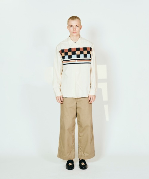TOWNCRAFT(タウンクラフト)の「TOWNCRAFT タウンクラフト / PRINTED ROOP COLLAR SHIRT(シャツ/ブラウス・メンズ・ナチュラル/その他1/ブラック・MEDIUM/LARGE/SMALL)」の4枚目の写真