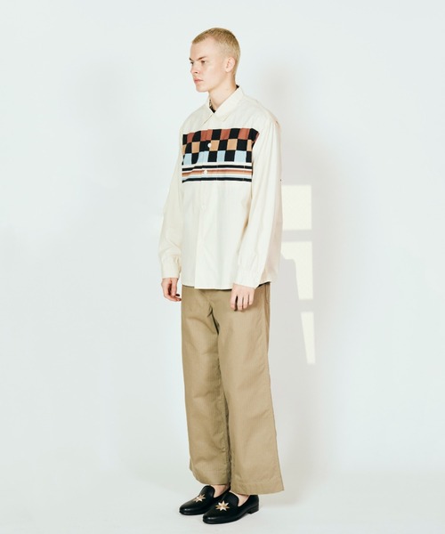 TOWNCRAFT(タウンクラフト)の「TOWNCRAFT タウンクラフト / PRINTED ROOP COLLAR SHIRT(シャツ/ブラウス・メンズ・ナチュラル/その他1/ブラック・MEDIUM/LARGE/SMALL)」の5枚目の写真