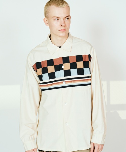TOWNCRAFT(タウンクラフト)の「TOWNCRAFT タウンクラフト / PRINTED ROOP COLLAR SHIRT(シャツ/ブラウス・メンズ・ナチュラル/その他1/ブラック・MEDIUM/LARGE/SMALL)」の8枚目の写真