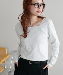 【WEB限定】起毛前後2WAYネックプルオーバー