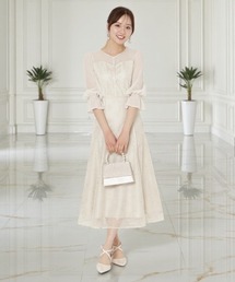 WILLSELECTION（ウィルセレクション）の「パイピングラインレースフリルワンピース（ドレス）」