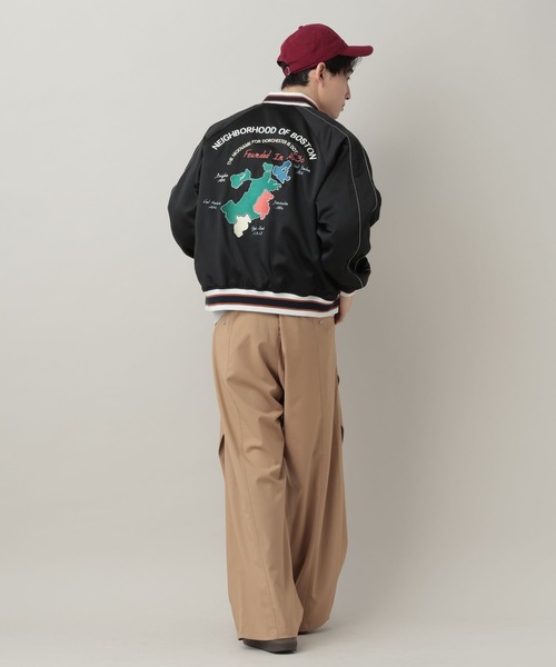 RAGEBLUE(レイジブルー)の「Reversible Souvenir Jacket/リバーシブルスーベニアジャケット(スカジャン・メンズ・グリーン/ブラック・MEDIUM/LARGE)」の5枚目の写真