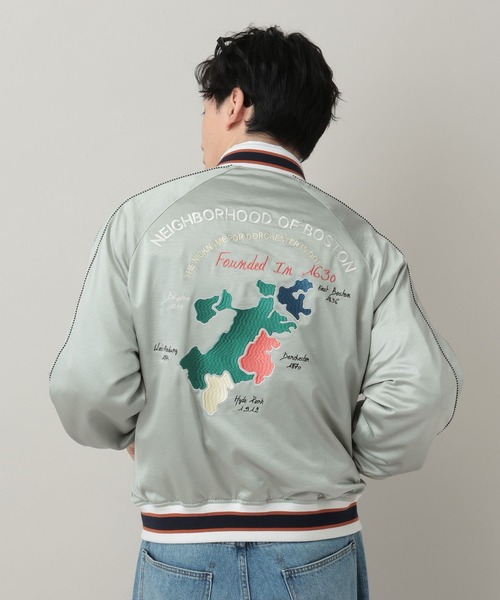 RAGEBLUE(レイジブルー)の「Reversible Souvenir Jacket/リバーシブルスーベニアジャケット(スカジャン・メンズ・グリーン/ブラック・MEDIUM/LARGE)」の21枚目の写真