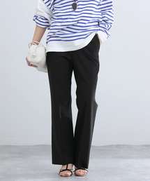 IENA | ウォッシャブル セミフレアパンツ(スラックス)