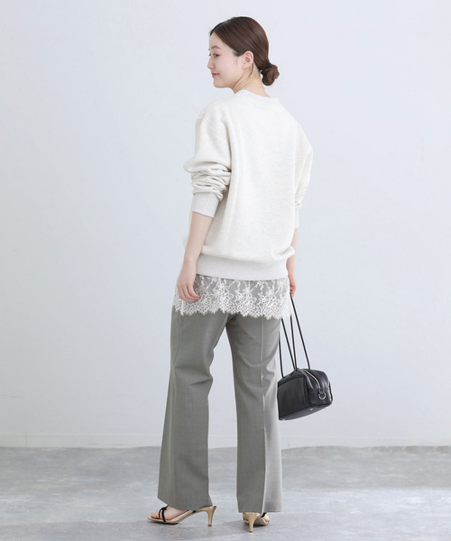 IENA（イエナ）の「ウォッシャブル セミフレアパンツ（スラックス・レディース・グレー/ブラック・34/38/36）」の20枚目の写真