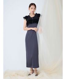 LADYチュールボレロキャミワンピース 【オケージョンドレス】（ドレス
