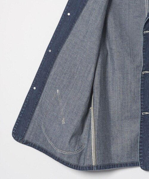 UNITED ARROWS(ユナイテッドアローズ)の「<Lee x Scye for UNITED ARROWS> LOCO JACKET/ユーズドウォッシュ カバーオール(カバーオール・メンズ・コバルトブルー・40/36/42/38)」の6枚目の写真