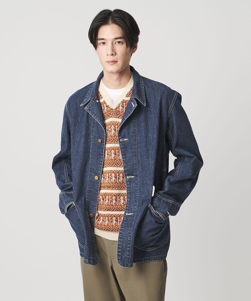 UNITED ARROWS(ユナイテッドアローズ)の「<Lee x Scye for UNITED ARROWS> LOCO JACKET/ユーズドウォッシュ カバーオール(カバーオール・メンズ・コバルトブルー・40/36/42/38)」の12枚目の写真
