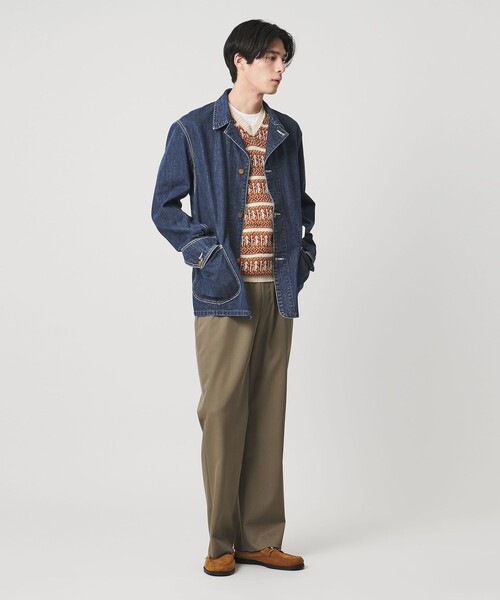 UNITED ARROWS(ユナイテッドアローズ)の「<Lee x Scye for UNITED ARROWS> LOCO JACKET/ユーズドウォッシュ カバーオール(カバーオール・メンズ・コバルトブルー・40/36/42/38)」の13枚目の写真