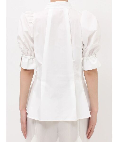 dazzlin（ダズリン）の「ペプラムタックボウタイブラウス（シャツ/ブラウス・レディース・その他1/ブルー/オフホワイト/グリーン/ピンク・FREE）」の8枚目の写真