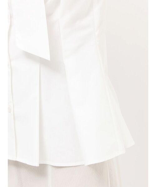 dazzlin（ダズリン）の「ペプラムタックボウタイブラウス（シャツ/ブラウス・レディース・その他1/ブルー/オフホワイト/グリーン/ピンク・FREE）」の11枚目の写真