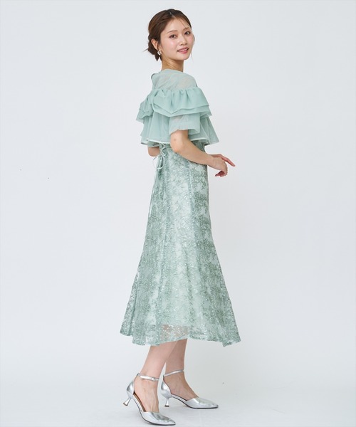 AND COUTURE（アンドクチュール）の「チュールレイヤードスパンコールドレス（ドレス・レディース・ミント/ピンク/ブラック系その他・FREE）」の18枚目の写真