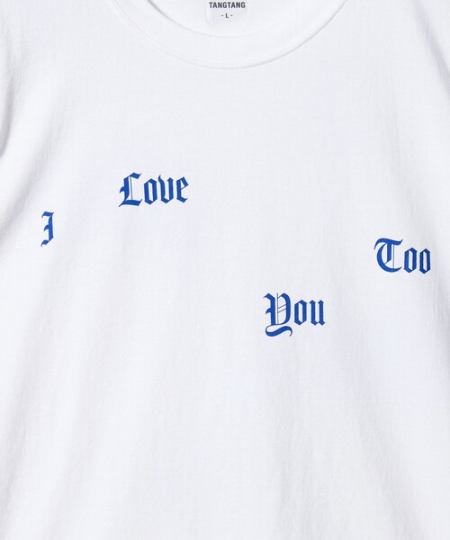 TANGTANG(タンタン)の「<TANGTANG>SCATTERED LOVE Tシャツ(Tシャツ/カットソー・メンズ・ホワイト・L/M/XL/S)」の6枚目の写真