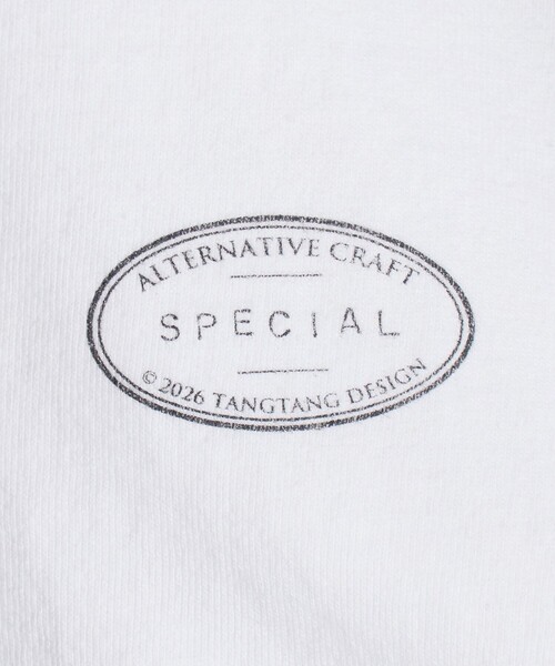 TANGTANG(タンタン)の「<TANGTANG>SCATTERED LOVE Tシャツ(Tシャツ/カットソー・メンズ・ホワイト・L/M/XL/S)」の7枚目の写真
