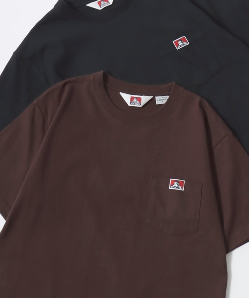 BEN DAVIS(ベンデイビス)の「BEN DAVIS/ベンデイビス BEN'S POCKET TEE/ポケット ロゴ ワンポイント刺繍 半袖Tシャツ/無地T/レディース メンズ(Tシャツ/カットソー・メンズ・ブラック/ホワイト/ブラウン/チャコール/ネイビー・M/L/XL)」の4枚目の写真