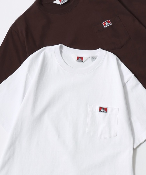 BEN DAVIS(ベンデイビス)の「BEN DAVIS/ベンデイビス BEN'S POCKET TEE/ポケット ロゴ ワンポイント刺繍 半袖Tシャツ/無地T/レディース メンズ(Tシャツ/カットソー・メンズ・ブラック/ホワイト/ブラウン/チャコール/ネイビー・M/L/XL)」の1枚目の写真