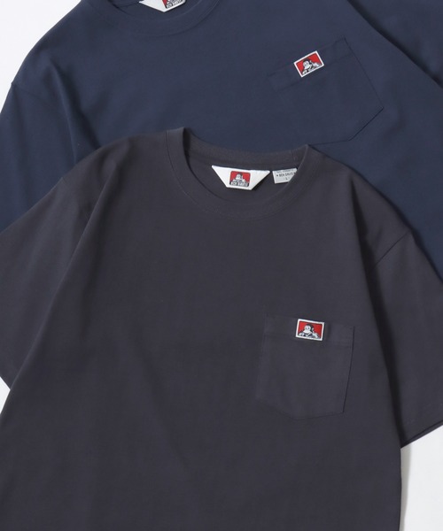 BEN DAVIS(ベンデイビス)の「BEN DAVIS/ベンデイビス BEN'S POCKET TEE/ポケット ロゴ ワンポイント刺繍 半袖Tシャツ/無地T/レディース メンズ(Tシャツ/カットソー・メンズ・ブラック/ホワイト/ブラウン/チャコール/ネイビー・M/L/XL)」の3枚目の写真